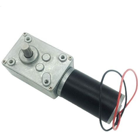 12 V 12 U/min Gleichstrom-Schneckenmotor, 70 kg/cm, Mini-Turbinenwechselrichter mit hohem Drehmoment und selbstsichernder Funktion für DIY-Roboter, Drehtisch, Türschloss, Vorhang (12 V 12 U/min)