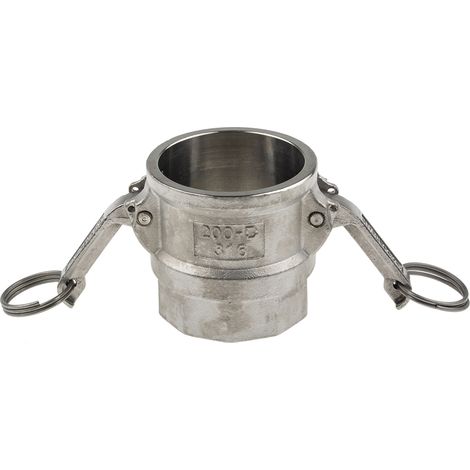 Coupleur cannelé Partie D RS PRO Mâle Droit 2pouce, G 2" femelle, en Acier inoxydable ( Prix pour 1 )