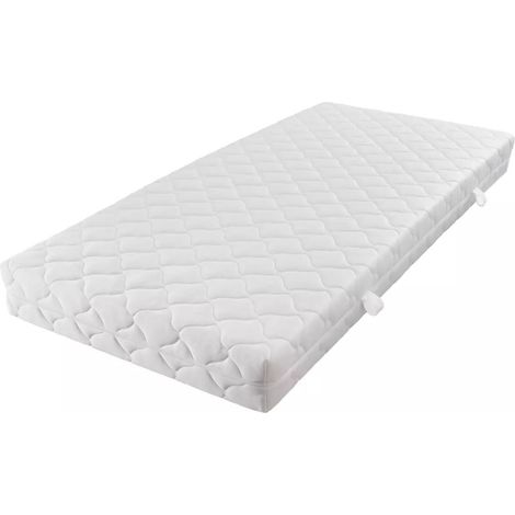 vidaXL Materasso con Fodera Lavabile 200 x 180 x 17 cm H3 (1/4)