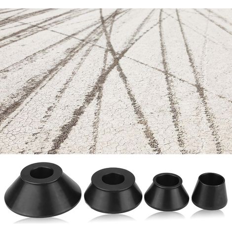 Cône d'équilibrage de roue, kit de 4 adaptateurs coniques standard pour arbre de 40 mm, cônes de centrage universels pour équilibreuse de pneus. (1/5)