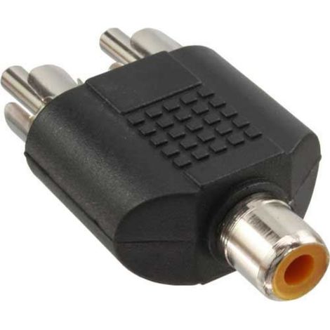 - Adaptateur audio Cinch femelle à 2x Cinch