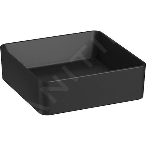 Jika Cubito Pure - Vasque à poser, 4x4 cm, sans trop-plein, noir mat H8184227161121 (1/2)