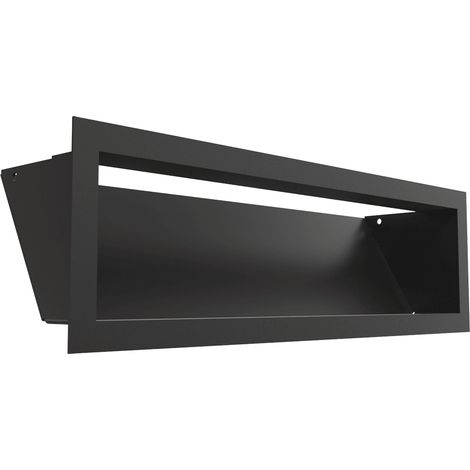 Lüftungsgitter LUFT 12x40 schwarz Slim (1/5)
