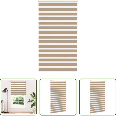 Doppelrollo -  Doppelrollo Sandbraun 120x230 cm Stoffbreite 115,9 cm Polyester (1/5)