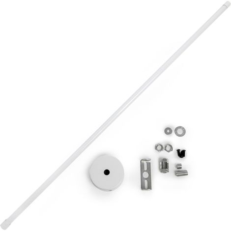 Barra Suspensión Extensible Carril Focos LED 75 ► 150Cm - Blanco (1/3)