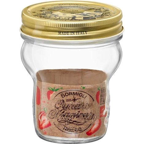 1 Pezzo Barattolo da Cucina 4 Stagioni con Tappo 80 mm 40 cl