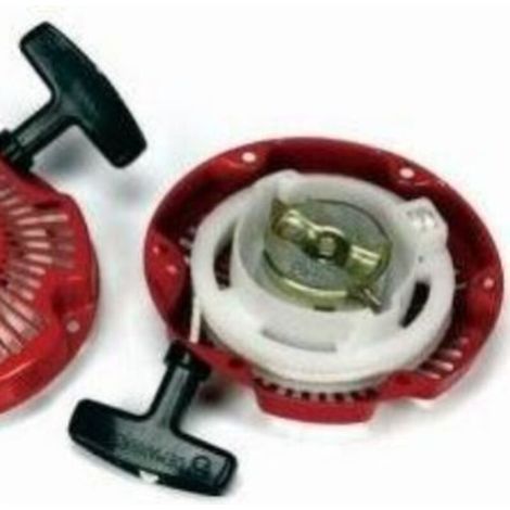 Démarreur G100, GX100, 6 trous de boulons : Démarreur à disque à commande manuelle, fixé par 6 trous de boulons, compatible avec les moteurs Honda G100 et GX100.