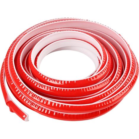 Moulures Décoratives Autocollantes (12 Mm × 9 Mm), Plinthe Souple Autoadhésive, Cornières Triangulaires en Tpe Blanc, Bandes De Finition Pour Plans De Travail De Cuisine, Découpables Et Pliables (1/5)