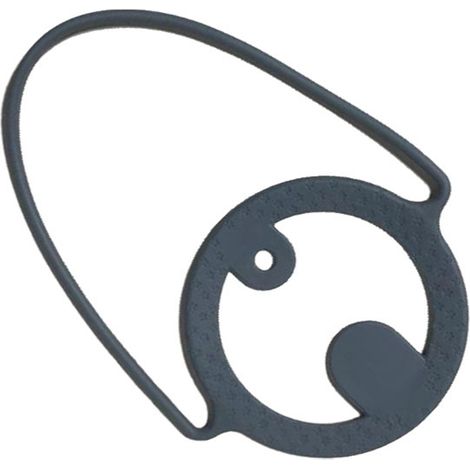 Wiederverwendbarer, tragbarer Getränkebecherhalter aus Silikon für unterwegs, Grau (1/5)
