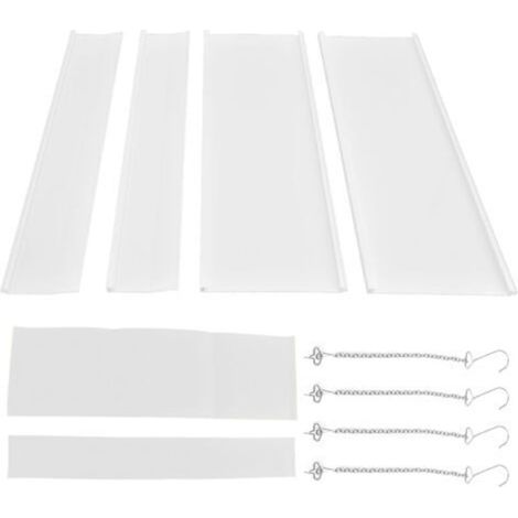 Pare-vent pour climatiseur Central, 4 pièces, déflecteur de vent froid, déflecteur de sortie de climatisation 45x45cm (1/5)