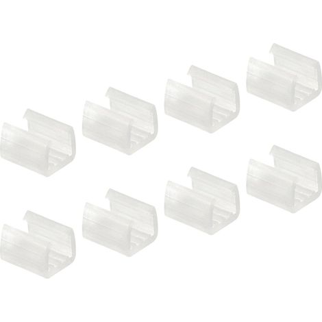 LED Neon Mounting Clips Clamp Mount Bracket 8 mm 50 Pcs (1/4)