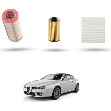 Kit Tagliando 3 filtri compatibile con Alfa Romeo Brera (939) 3.2 JTS V6 24V 191kw dal 2005 al 2011 (1/5)
