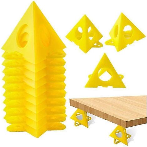 Supports pyramidaux, patins de peinture triangulaires pour outils de travail du bois et menuiserie - lot de 20, supports triangulaires (1/5)