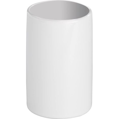 Porte Brosse à Dents, gobelet Salle de Bain Polaris, Blanc, Céramique, ø7,5 x 11 cm (1/5)