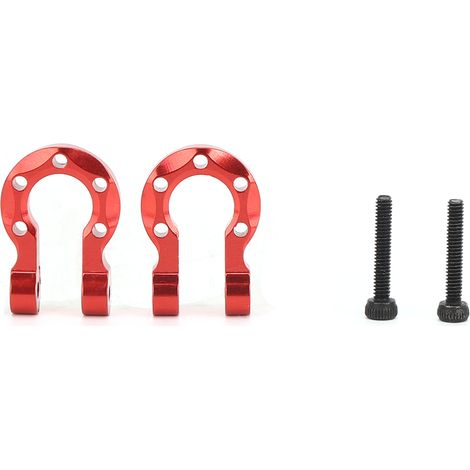 2 pièces Crochet de Remorque Métallique avec Vis pour TRX-4 SCX10 Voiture RC 1/10, Pièces Détachées (1/5)