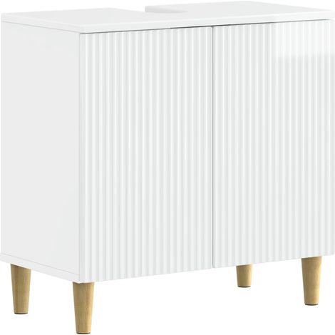 Bathroom Sink Cabinet ARNHEM High Gloss White vidaXL (1/5)