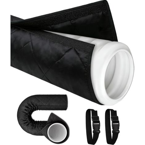 JSSEVN - 150 x 50 cm - Couvercle de tuyau pour climatiseur - Isolation de climatisation - Tuyau extérieur - Couvercle de tuyau isolant - Couvercle de tuyau (1/5)
