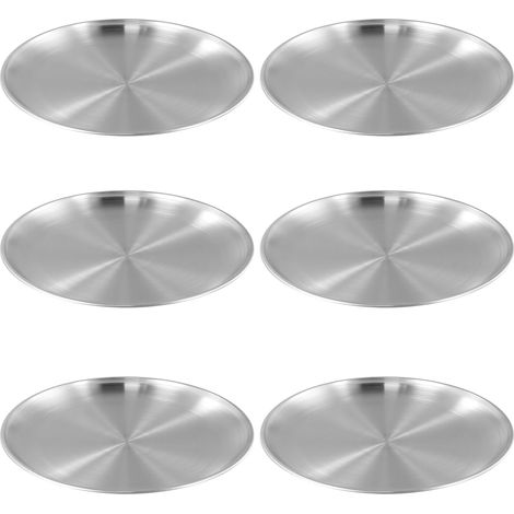 6 Pcs Assiettes Plates 26cm, Épaissi Incassable Vaisselle Camping sans BPA (1/5)