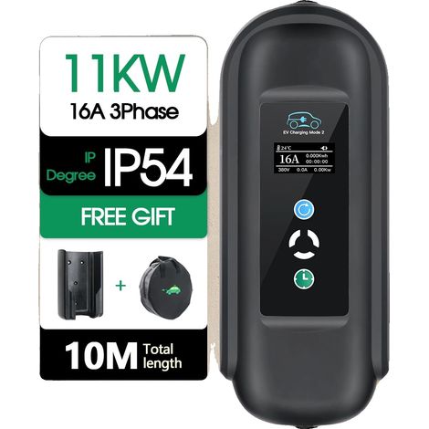 Cargador de vehículos eléctricos, potencia de salida de 11 kW, conector tipo 2, tipo 2 (1/5)