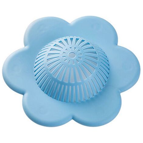 Silicone Cheveux Bouchon Douche, Baignoire Et Douche Drain Protecteurs Avec Ventouses Costume Pour Salle De Bains Baignoire（bleu） (1/5)