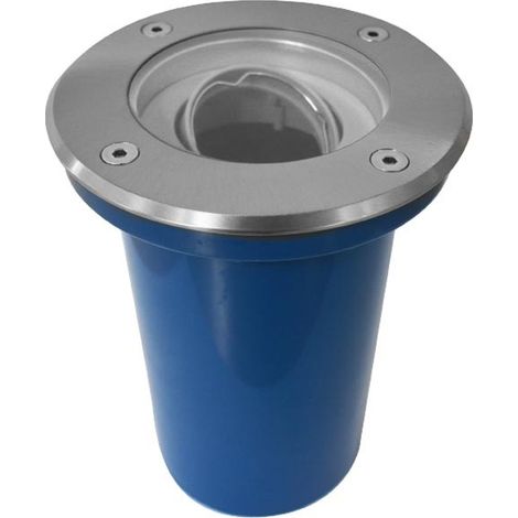 Support de spot orientable encastrable sol Ø150 mm + douilles GU10 & GU5.3 - Inox 316 - IP67 Miidex Lighting® (1/7)