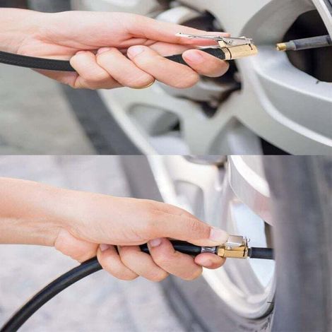 2 Stück 4.80/4.00-8 Reifenschlauch und 2 Stück 8mm Autoreifenventiladapter, Ersatzschläuche, gerades Ventil, für Rasenmäher, Sackkarren (1/3)