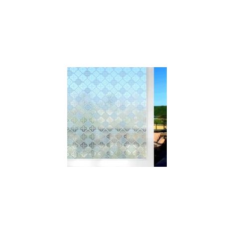 Blickdichte 3D-Dekorfolie 60 x 200 cm, Vintage-Sichtschutz für Fenster und Glastüren - Crezuo (1/4)