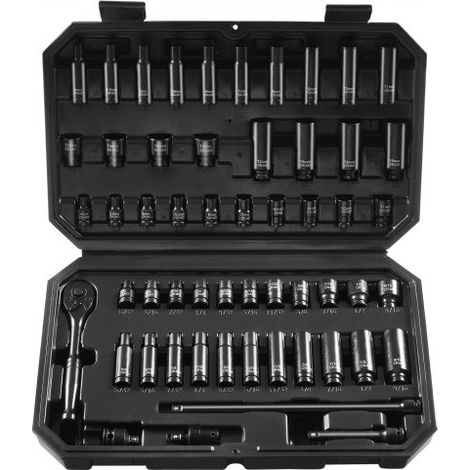 Coffret Douilles à Chocs 1/4" SAE 5/32"-9/16" et Métriques 4-15 (1/5)