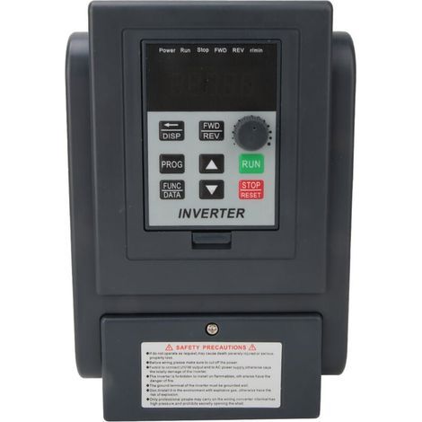 Convertisseur de tension monophasé 220V vers triphasé 380V – Puissance 2,2 kW – Courant nominal 12A – Fréquence de sortie 400Hz