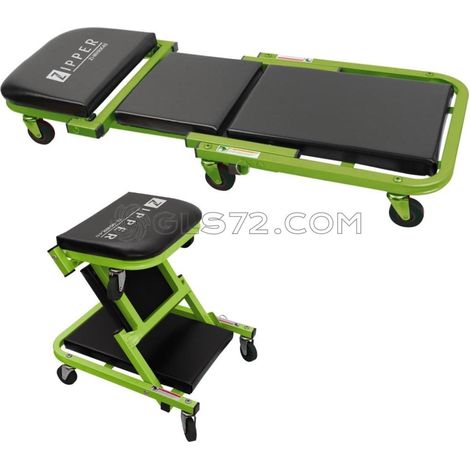 Zipper ZI-MHRK40 carro de servicio Metal Negro, Verde (1/6)