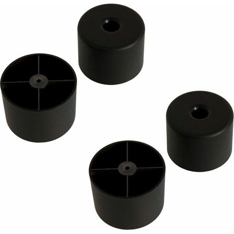 gambe per mobili 50 mm x 50 mm in plastica rotonda per divano, tavolo e poltrona