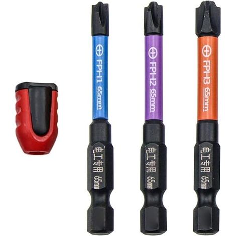 Embouts de tournevis Phillips spéciaux à fente FPH FPZ FPH1, FPZ1 (4,5 mm), FPH2 (1/5)