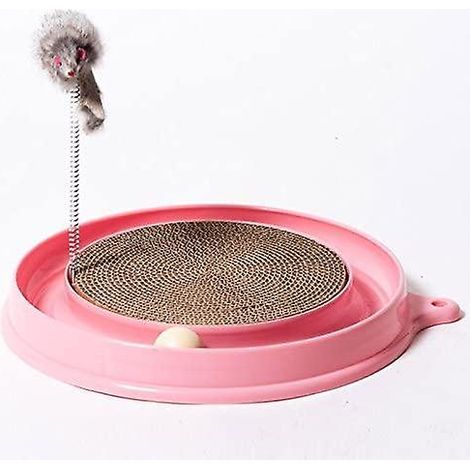 Rascador, Cartón resistente, Juguete interactivo, Protector de muebles, Para gatos de todas las edades (1/5)