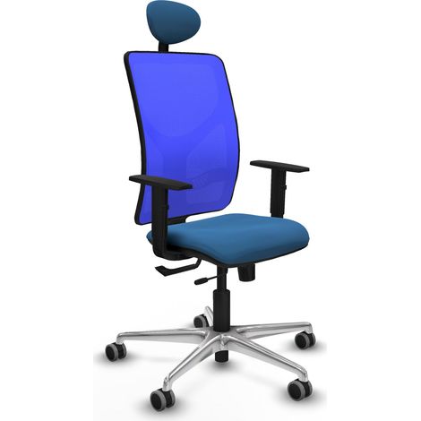 Bürostuhl piqueras y crespo Motilla hellblau Kunstleder Mesh (1/2)