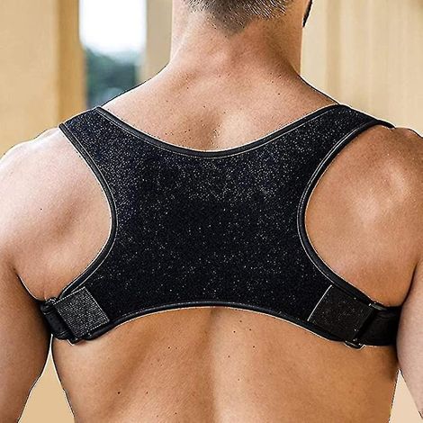 Correcteur de posture ajustable, ceinture lombaire médicale, correcteur de soutien des épaules, prévention de la cyphose, soins du dos - L (1/5)