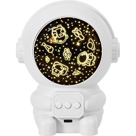 9 Musiques, 8 Effect of Projection, 6 lights, Rotation to 360 °, for Gift of anniversair NoëlAstronaute Musical Floodlight Ciel Etoile, Night Child Musicale and Bright, Night Baby with (1/5)