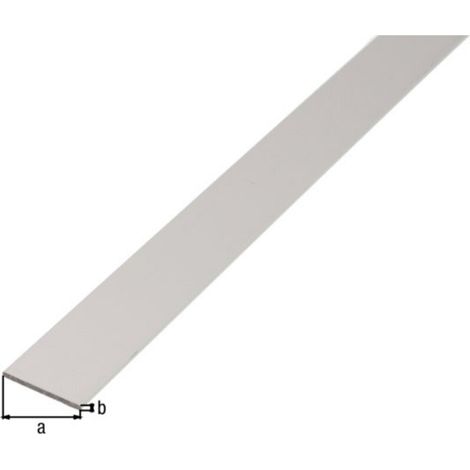 GAH Alberts Flachstange glatt, ungel., L2000mm B20mm, S2mm Aluminium silberf. elox.
