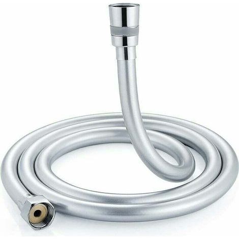 Flexible de douche de 1,5 m. Flexible de douche avec double protection anti-torsion. Raccords en laiton, connexion universelle G1/2.