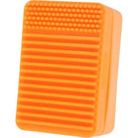 Seifenschale aus Silikon, Aufbewahrungsbox für Camping, Reise-Seifenbox – orange