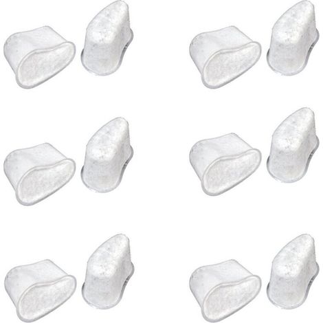 12er-Pack KRUPS F4720057 Kohle-Wasserfilterkartuschen für Kaffeemaschinen, hergestellt aus Vlies-Kokosnussschale, Aktivkohlebeutel, FDA-zertifiziert