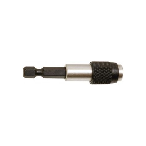 Porte-embout magnétique 1/4" – Longueur 60 mm – Aimant permanent puissant – Bague inox – MOB (1/3)