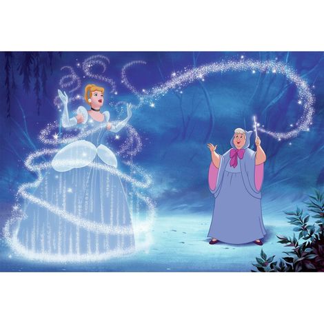 Papier peint panoramique encollé Cendrillon de Disney SO THIS IS LOVE - 320 cm x 182,88 cm (1/3)