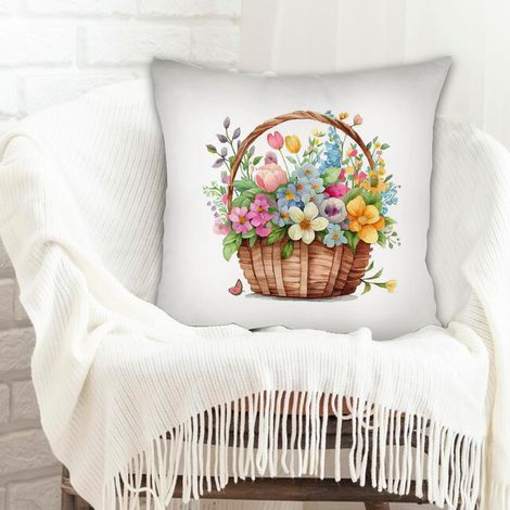 Housse de coussin carrée standard 45x45cm incolore pour petite amie petit ami la saint-valentin (1/5)