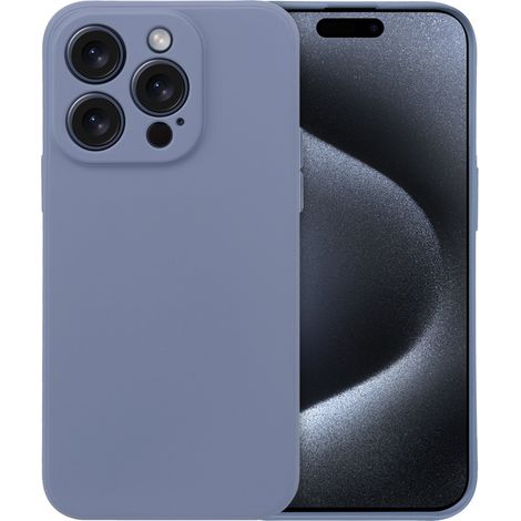 Funda para iPhone 15 Pro Max, silicona ligera, lavanda (1/5)