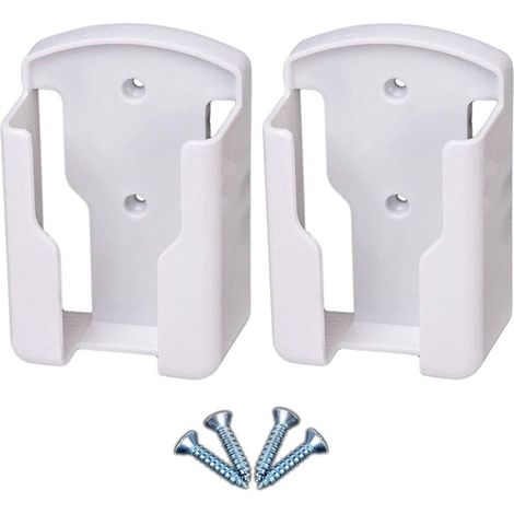 Supporto per telecomando, supporto per telecomando TV, supporto universale da parete per telecomando condizionatore, custodia, materiale bianco resistente, con viti, forte adesivo biadesivo, confezion