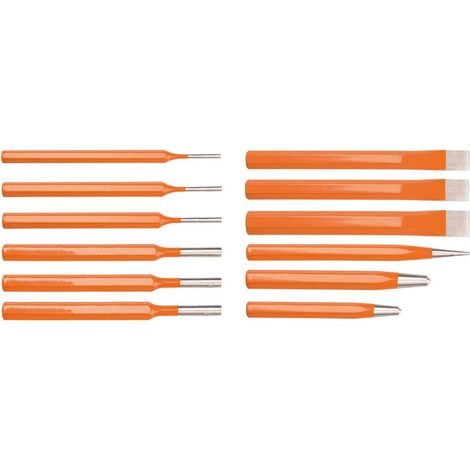 NEO TOOLS Set di punzoni, scalpelli e punzoni centrali - 12 pezzi