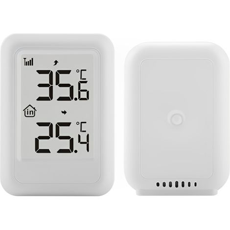 Drahtloser Innen-/Außentemperatursensor, hohe Präzision, Wand- oder Tischmontage (401) (1/5)