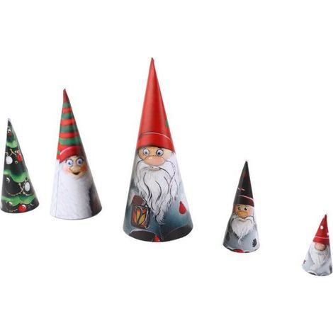 Poupées gigognes de Noël 5 pièces de poupées de Collection Matryoshka naines de noël, piscine artificiel 300g avec pinceau (1/5)