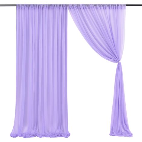 [Voile pour Arc de Mariage] Voile de Décoration Événementelle en Textile Beauty Yarn Modèle Soft - 1.5x2.15m (5x7ft) - Multicolore (1/5)