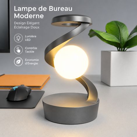 Lampe Veilleuse Suspendue Rotative RGB Chevet, modèle standard gris version chinoise, 14,5 × 14,5 × 23 cm, 450 g – Livraison gratuite